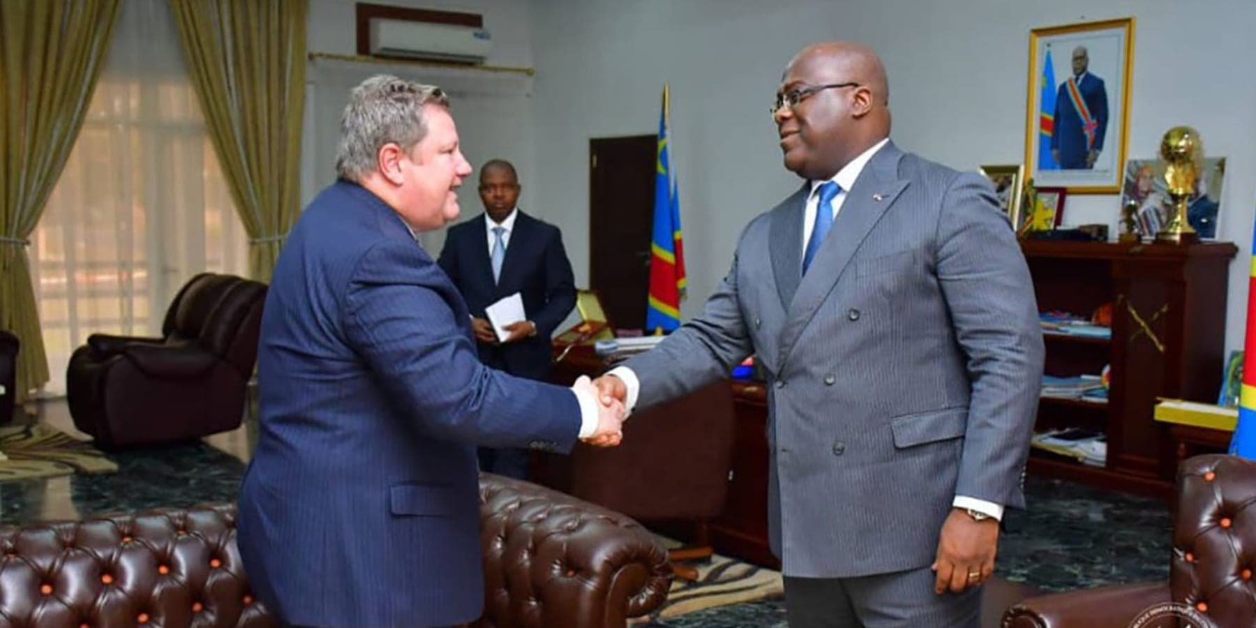 Félix Tshisekedi et l'ancien ambassadeur américain en RDC