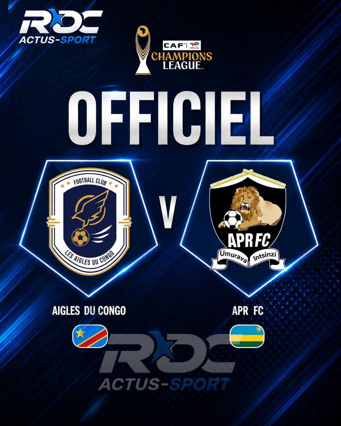 Affiche APR ET AIGLES DU CONGO