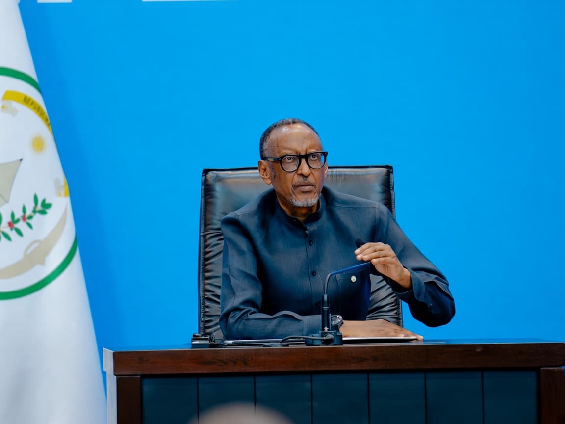 le Président Paul kagame lors de sa conférence de presse